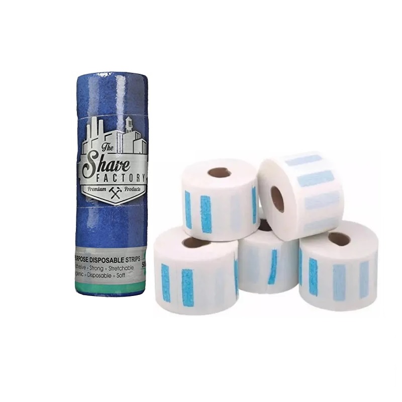 Papel para Cuello 5 Rollos Barbería Profesional The Shave Factory