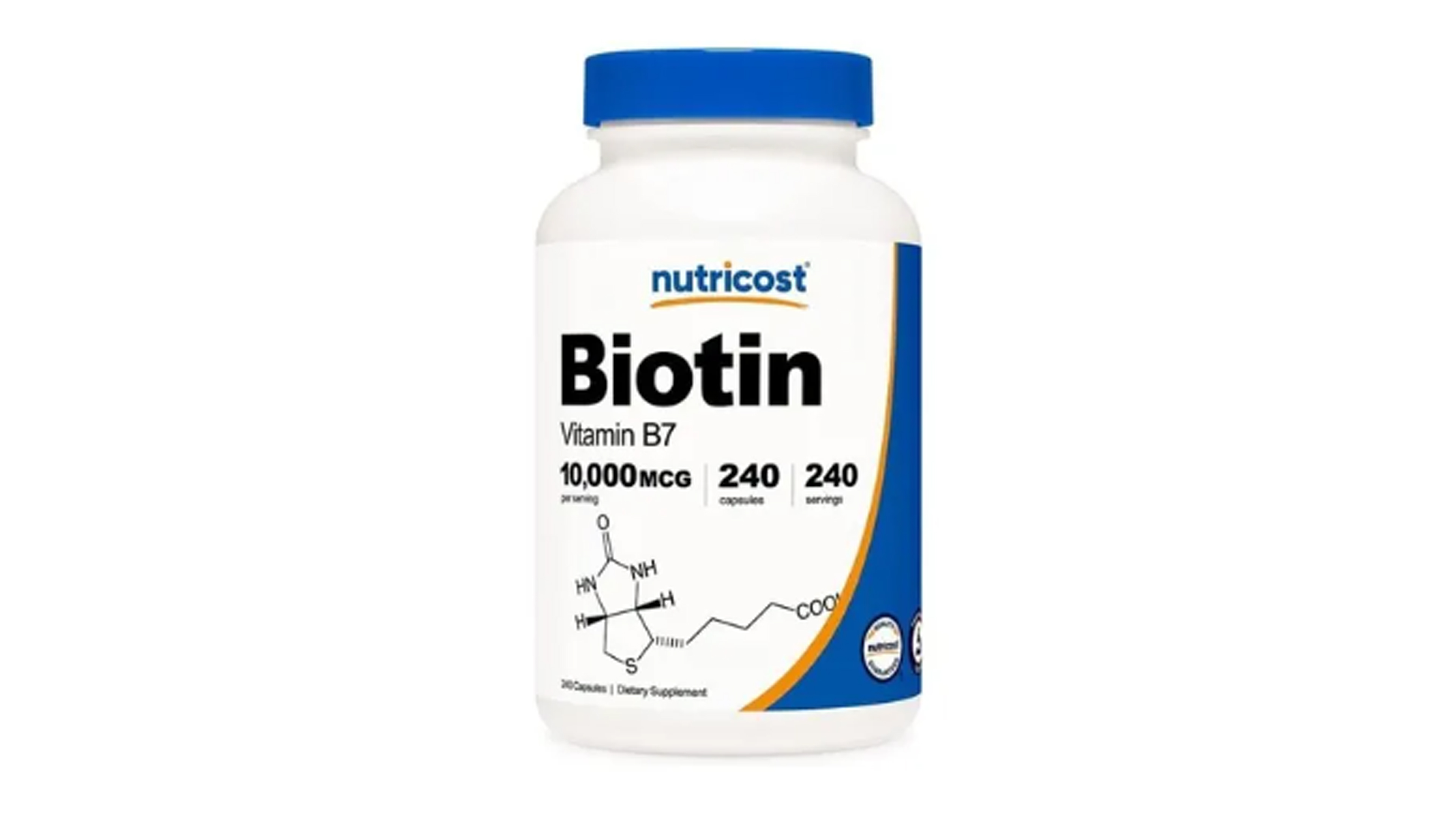 Biotin 10,000 Mcg Ayuda Pelo Piel Y Uñas 240 Caps Maxima Resistencia