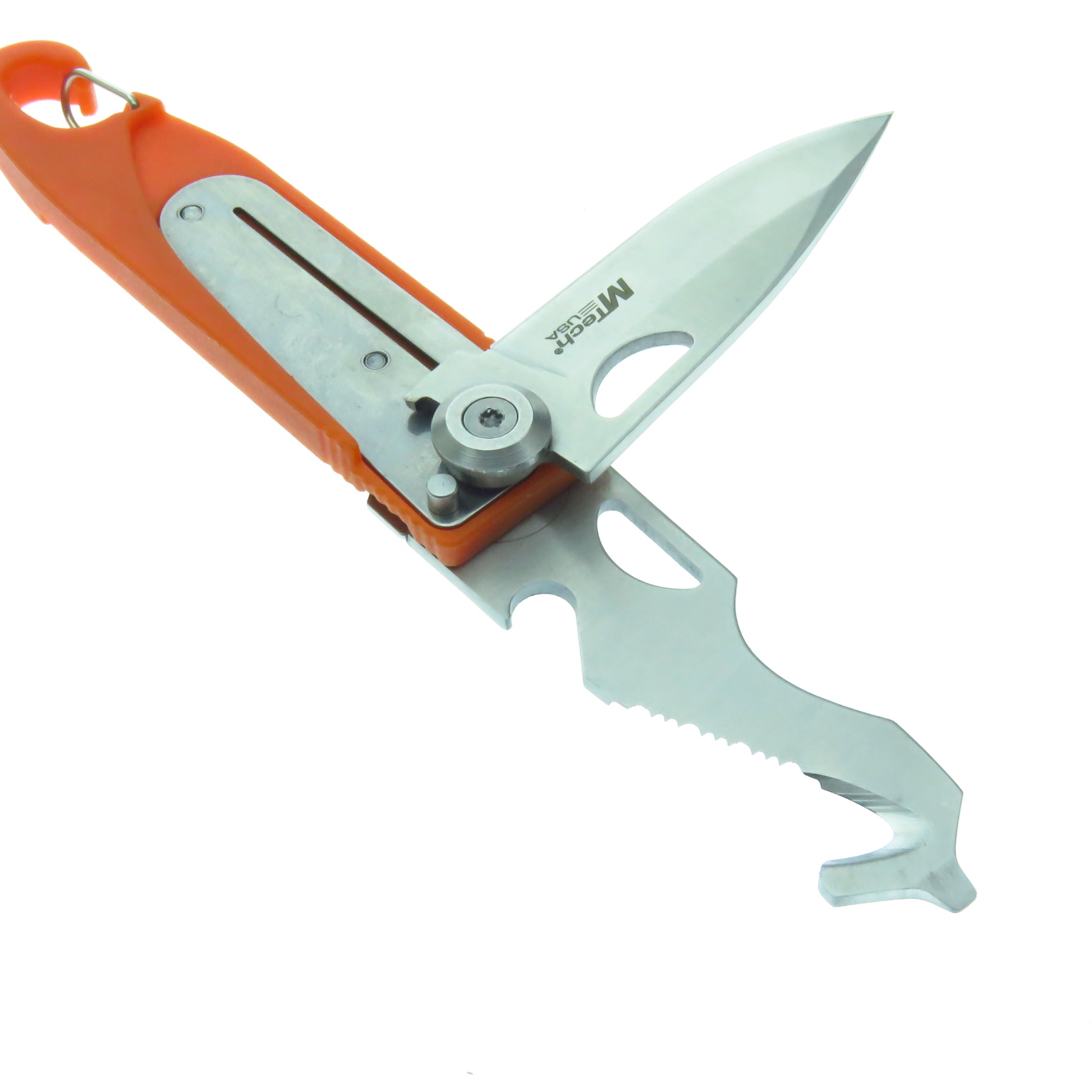 Mt1102Or Mtech Navaja Rescate Escalada Multiherramienta