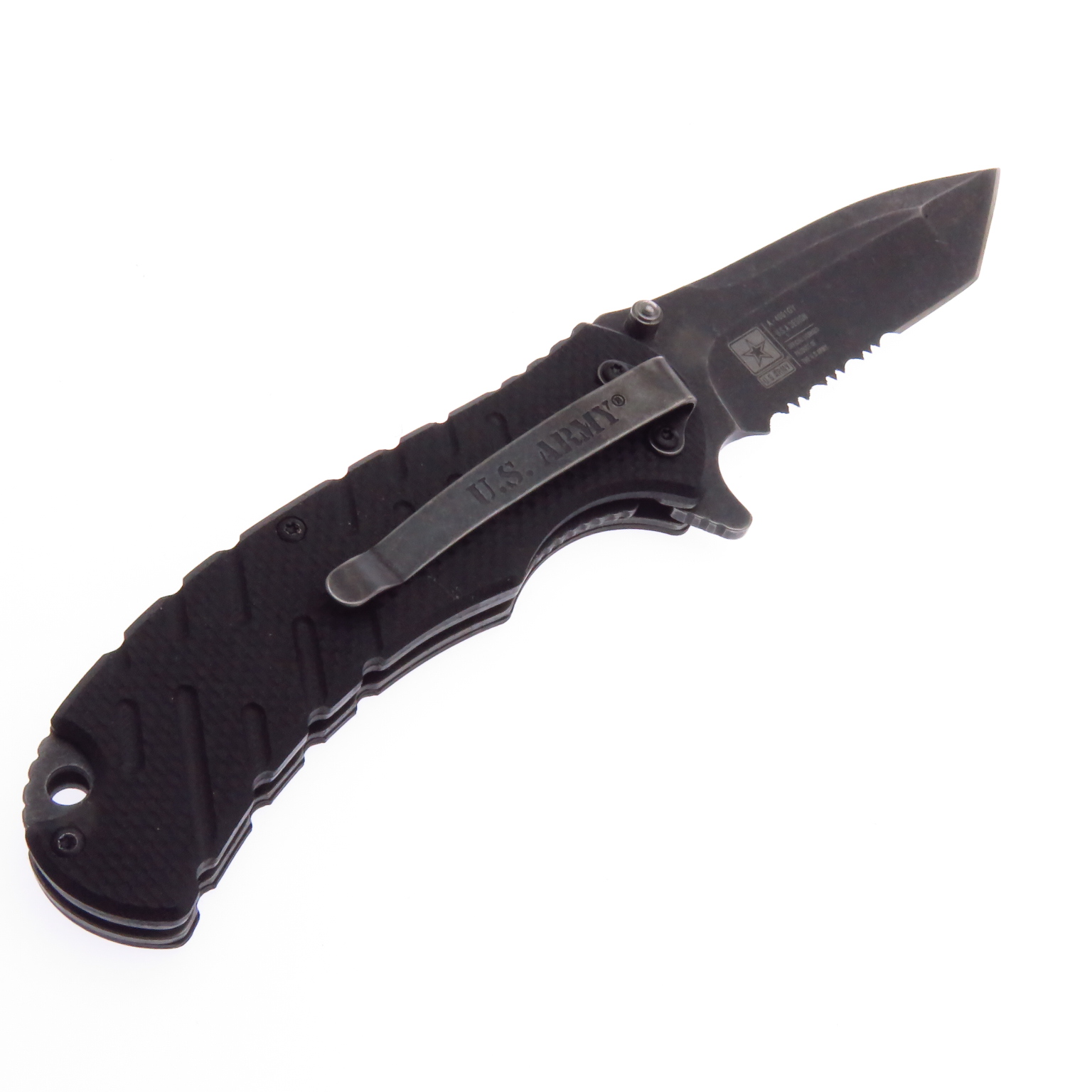 Usa4001Gy Us Army Combo Navaja Y Pluma Tactica Asistida