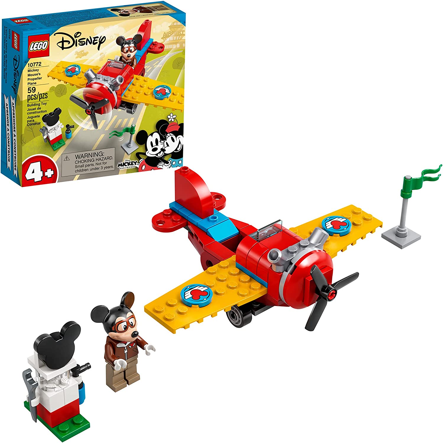 Lego Disney 10772 Avión Clásico de Mickey Mouse
