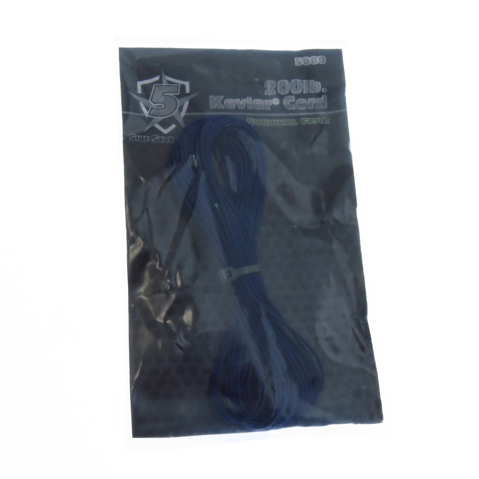 5S5080 Rollo Cuerda De Kevlar Color Azul 200 Lbr 7.5 Mts