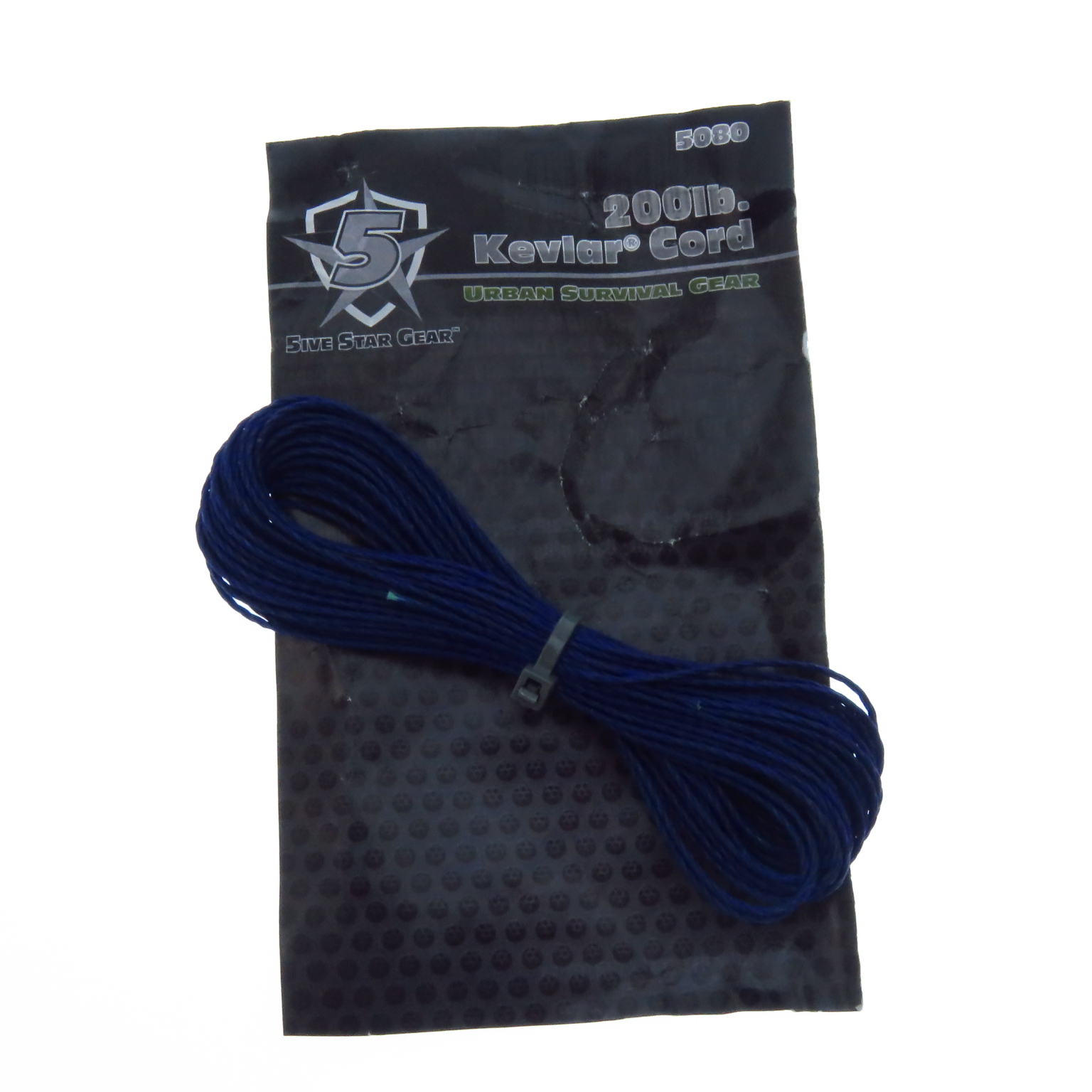 5S5080 Rollo Cuerda De Kevlar Color Azul 200 Lbr 7.5 Mts