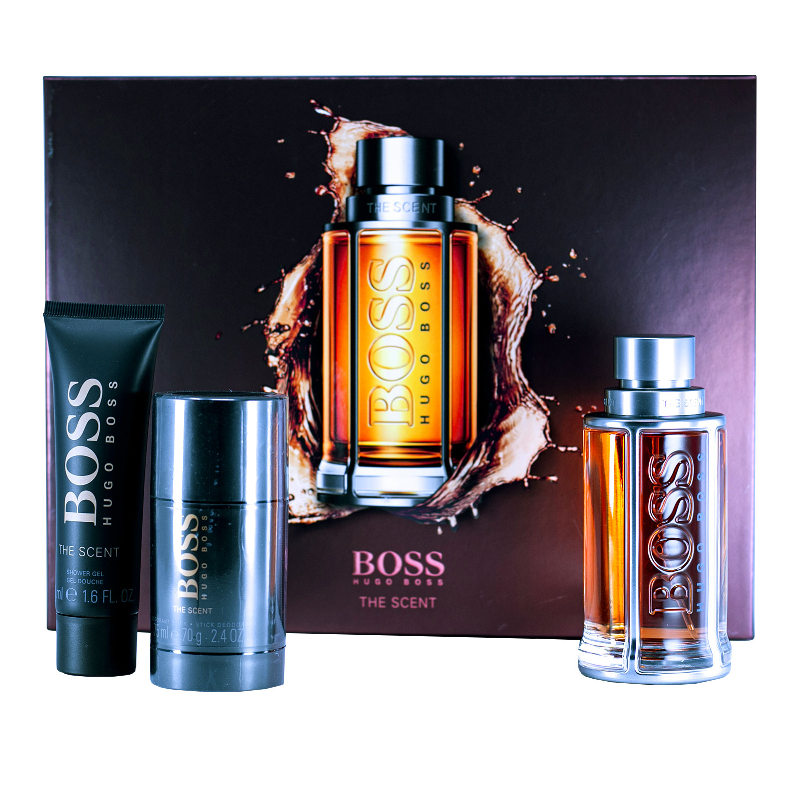 SET BOSS THE SCENT EDT 100ML + GEL CORPORAL 50 ML + DEO