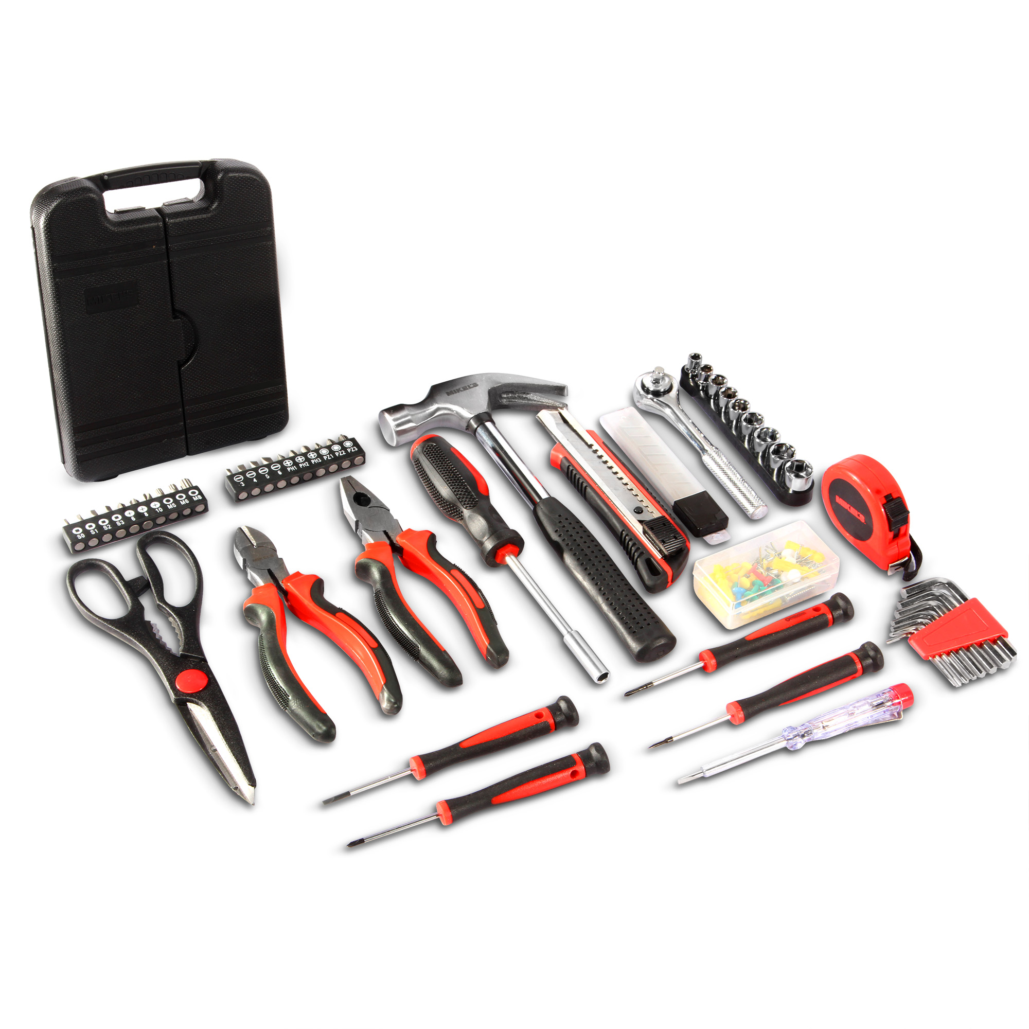 Kit de herramientas uso profesional 141 piezas Mikels