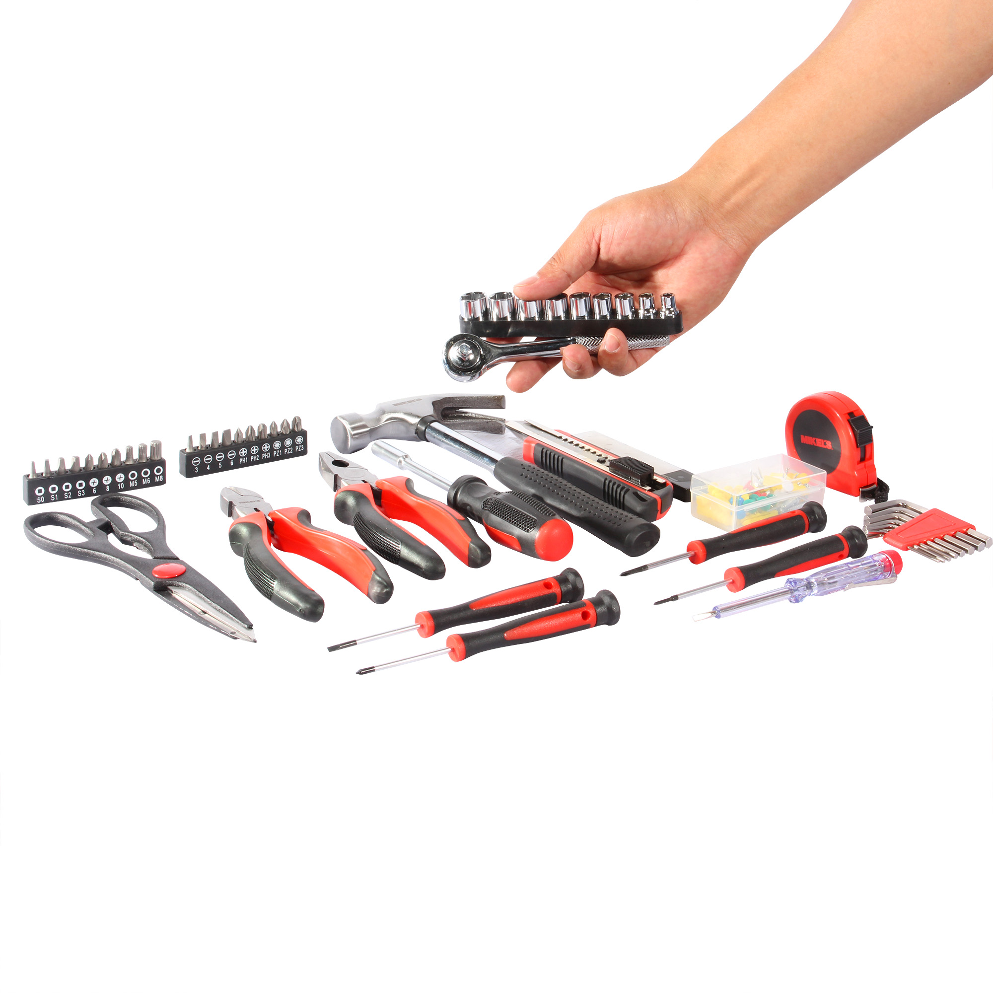 Kit de herramientas uso profesional 141 piezas Mikels