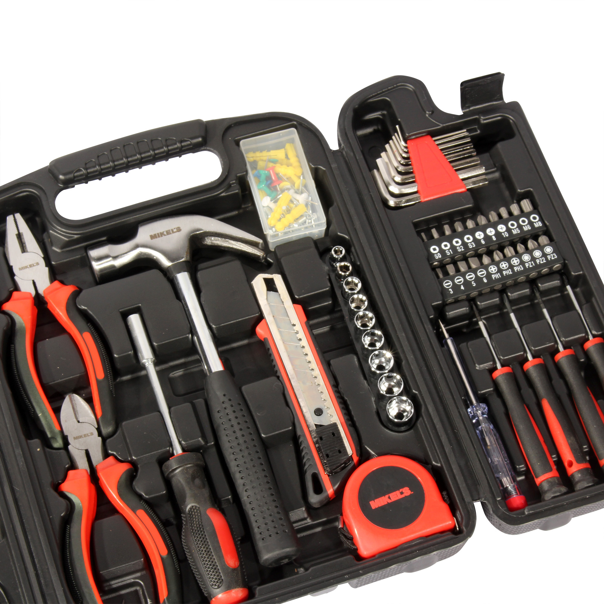 Kit de herramientas uso profesional 141 piezas Mikels