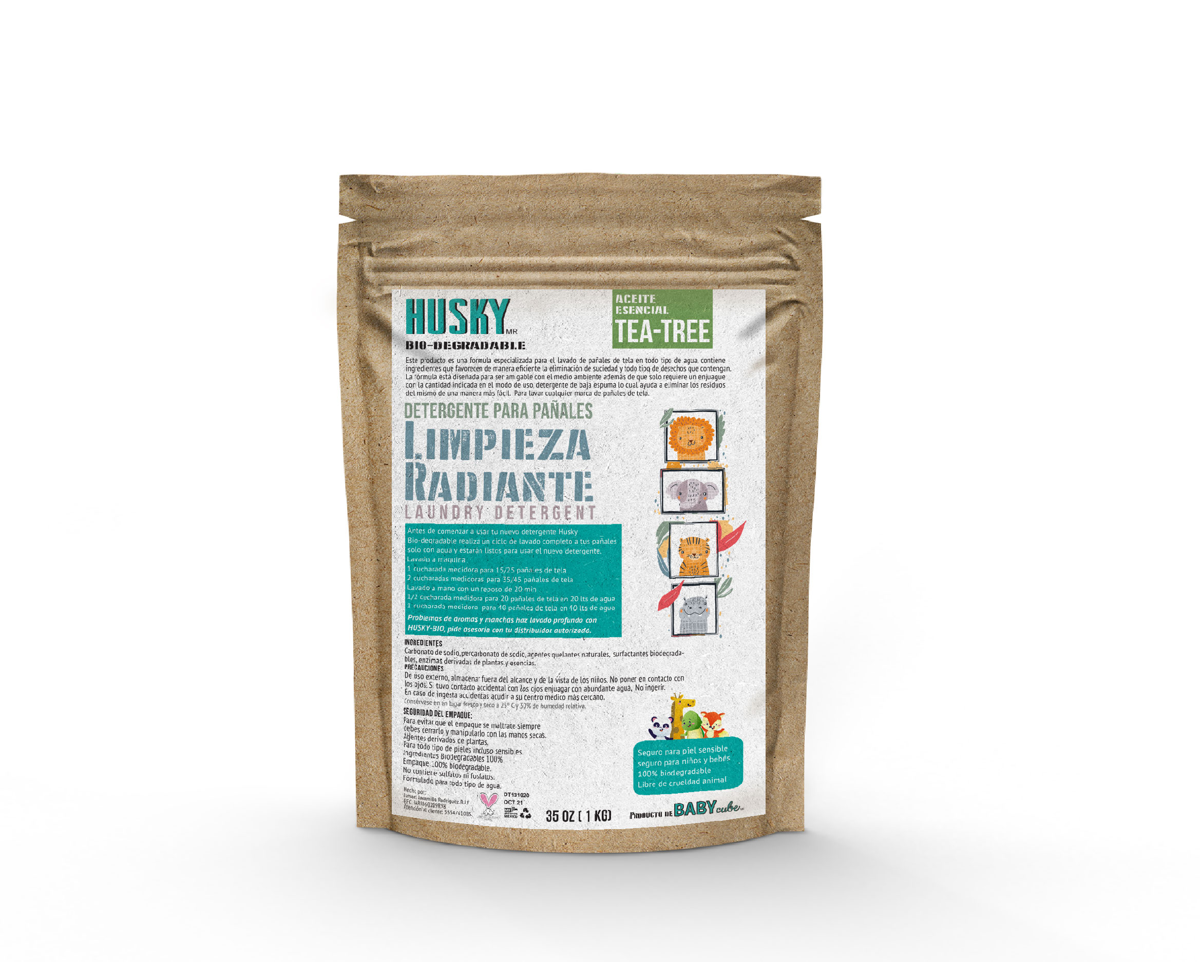 Detergente para pañales Husky  1 KG