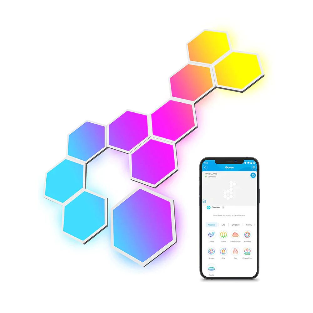 Govee Glide Hexa Light Panels, Paneles de Luz Hexagonales