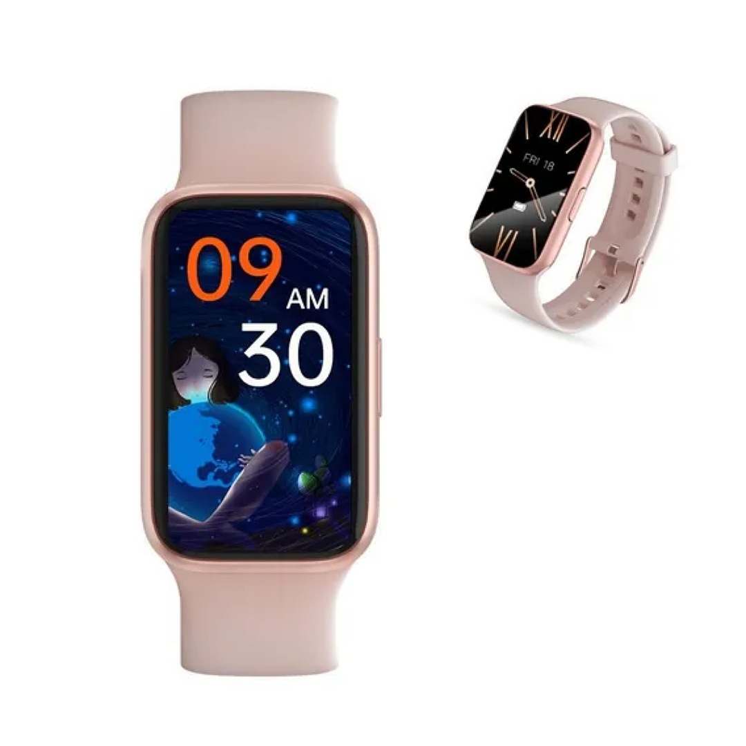 Reloj Inteligente Mujer, Smartwatch Fitness Acero Pulsera de 1,47