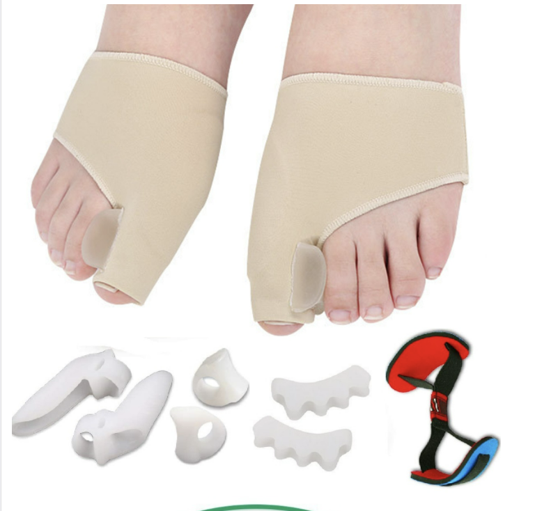 Kit de Correctores de Juanetes, Alivio de Dolor Pie Plano, Separador de dedos, Enderezador de Dedos 9 piezas