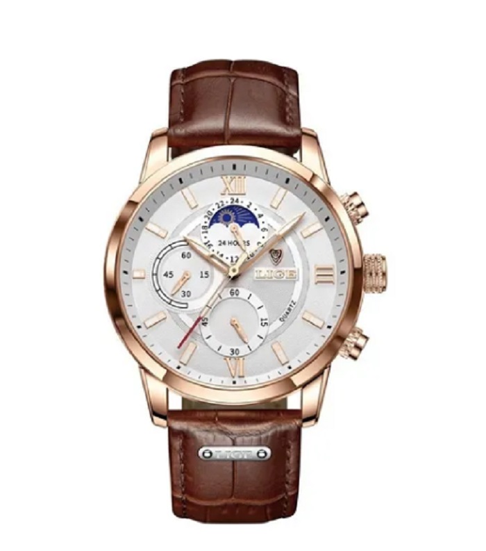 Reloj Deportivo Impermeable Para Hombre Cafe