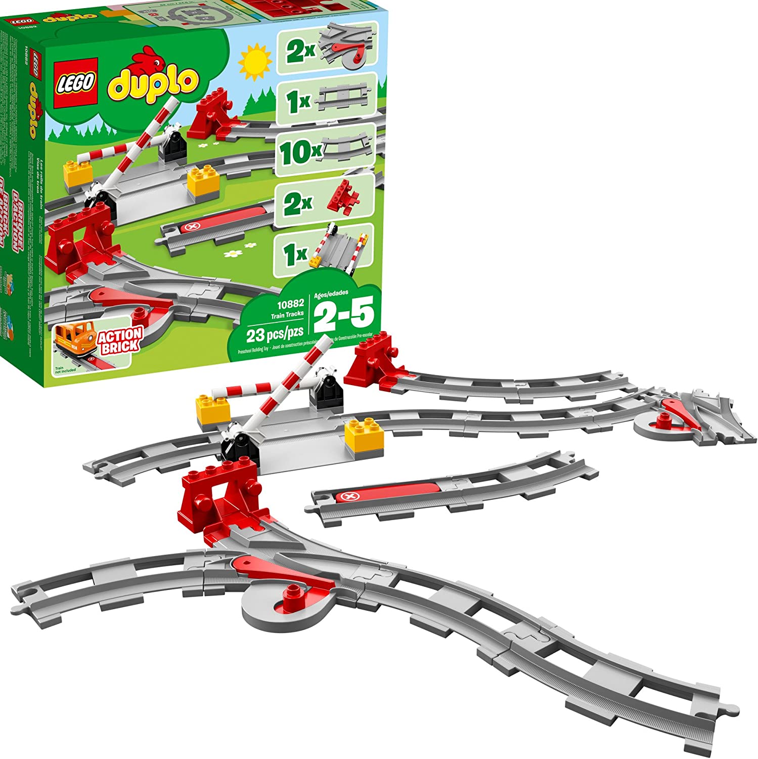 Lego 10882 Vías De Tren Duplo