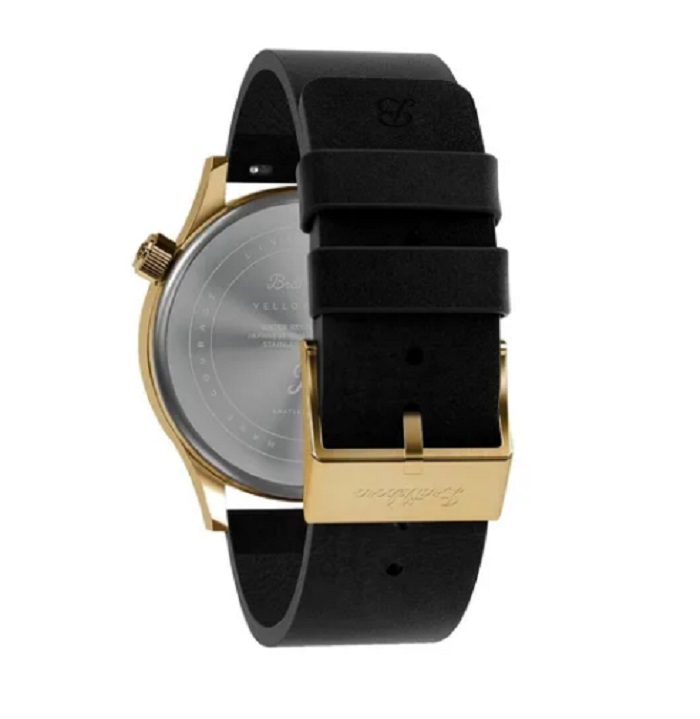 Reloj Muñeca Hombre Bratleboro Negro con Dorado