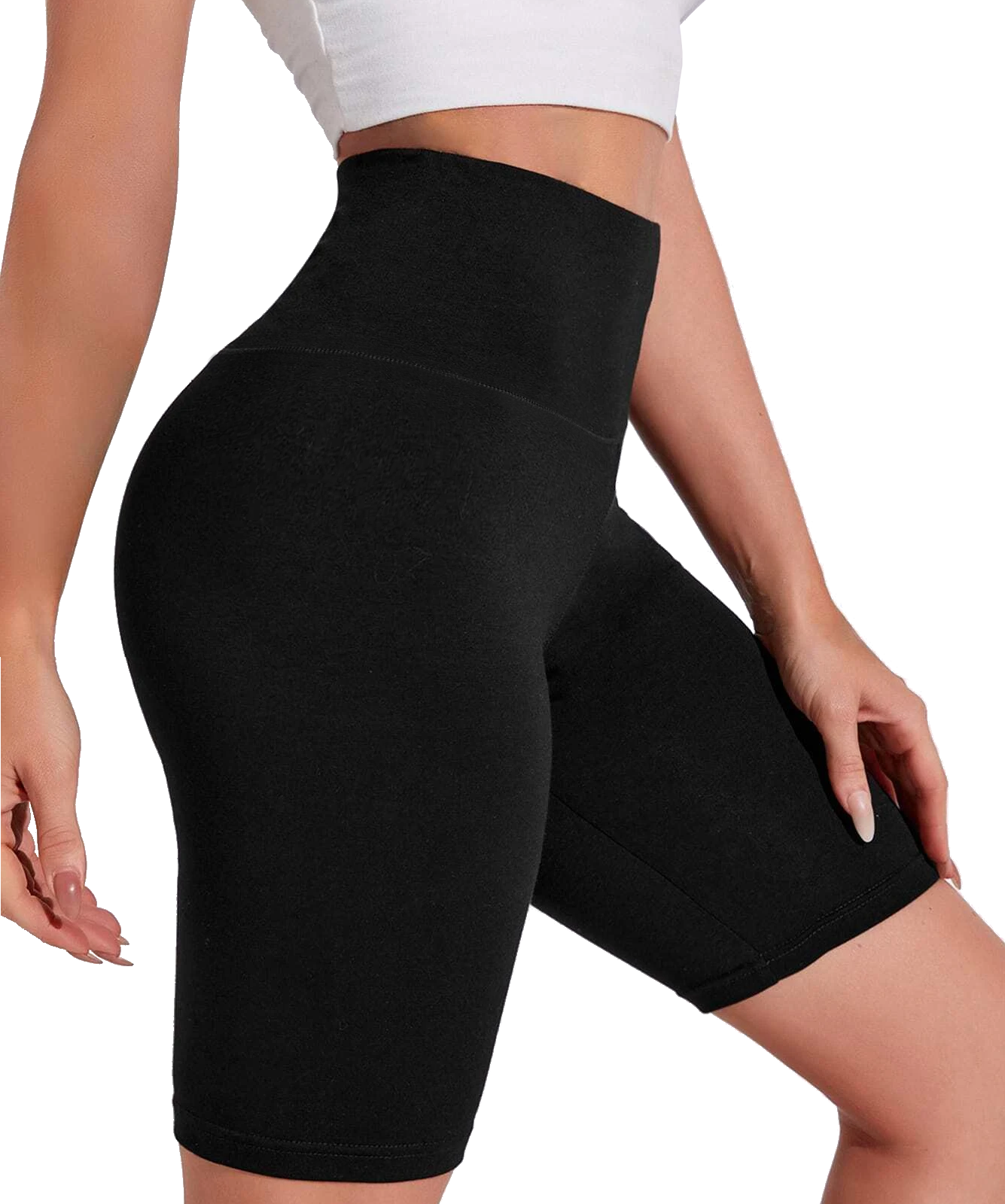 Short deportivo bicicletero pretina ancha biker algodón para mujer SPORTHING