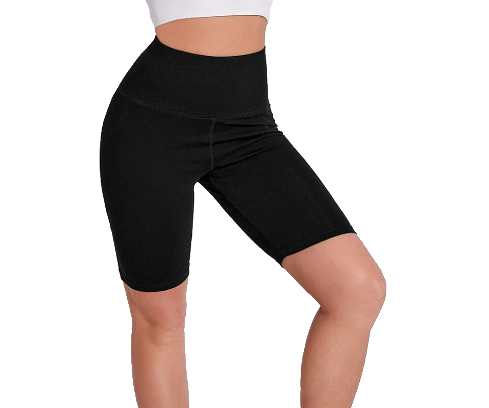 Short deportivo bicicletero pretina ancha biker algodón para mujer SPORTHING