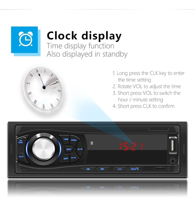 Autoestéreo Reproductor Mp3 Rca Disco U Bluetooth