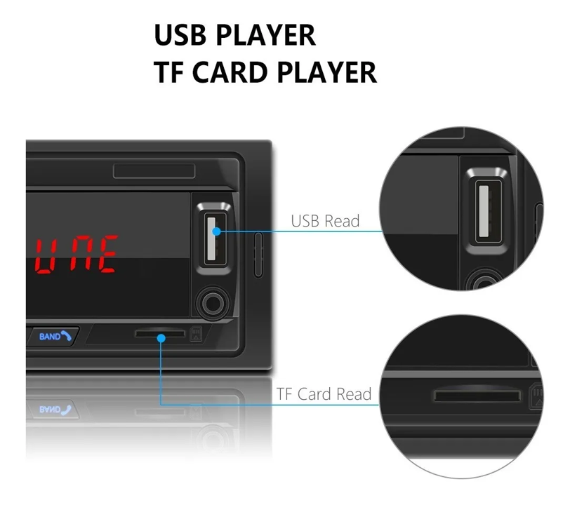 Autoestéreo Reproductor Mp3 Rca Disco U Bluetooth