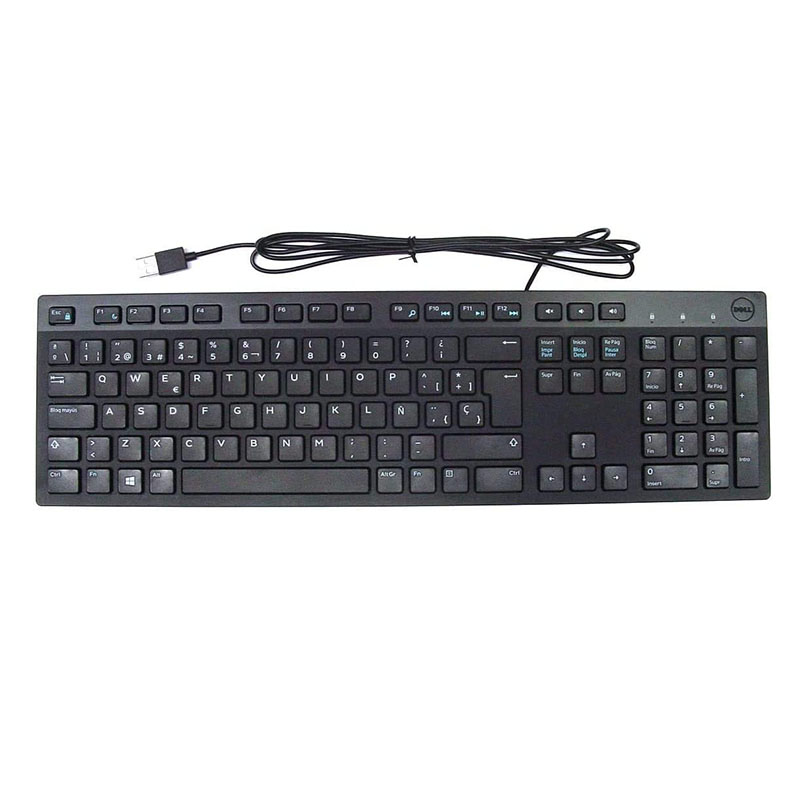 Teclado Dell Kb216 Qwerty Español Multimedia Alambrico