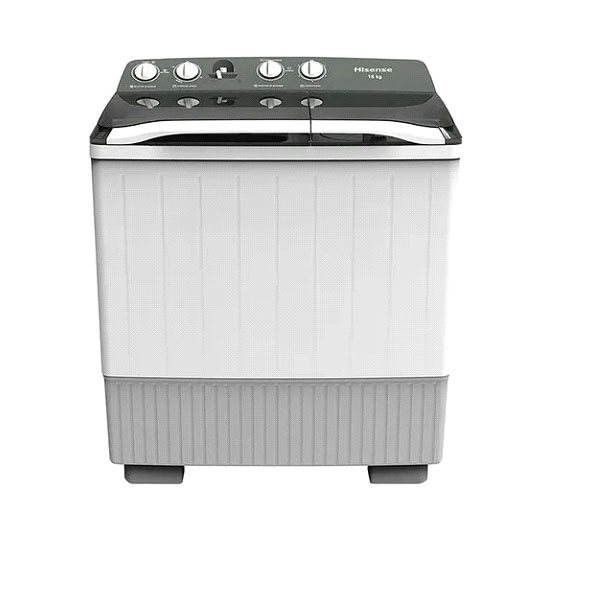 LAVADORA SEMIAUTOMÁTICA DE DOBLE TINA HISENSE WSA1803P BLANCA 18KG 127 V