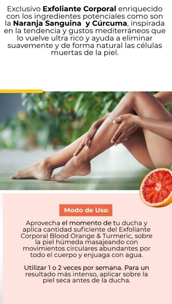 Exfoliante Corporal Blood Orange Naranja by Farmasi 