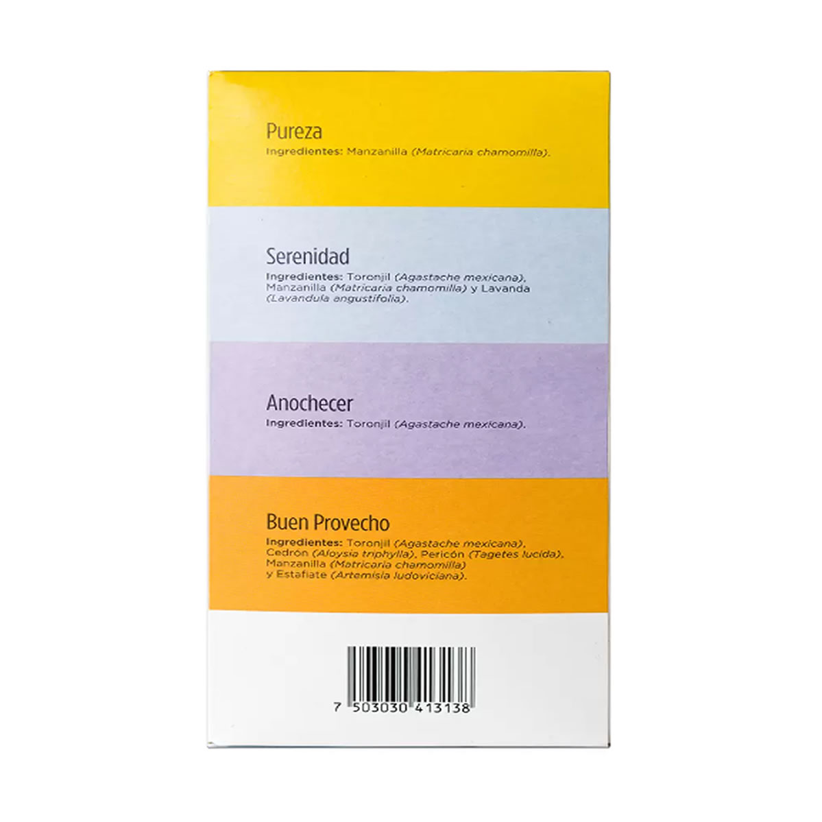 Flor de La Paz Té Orgánico kit 4 cajas con 16 sachets c/u