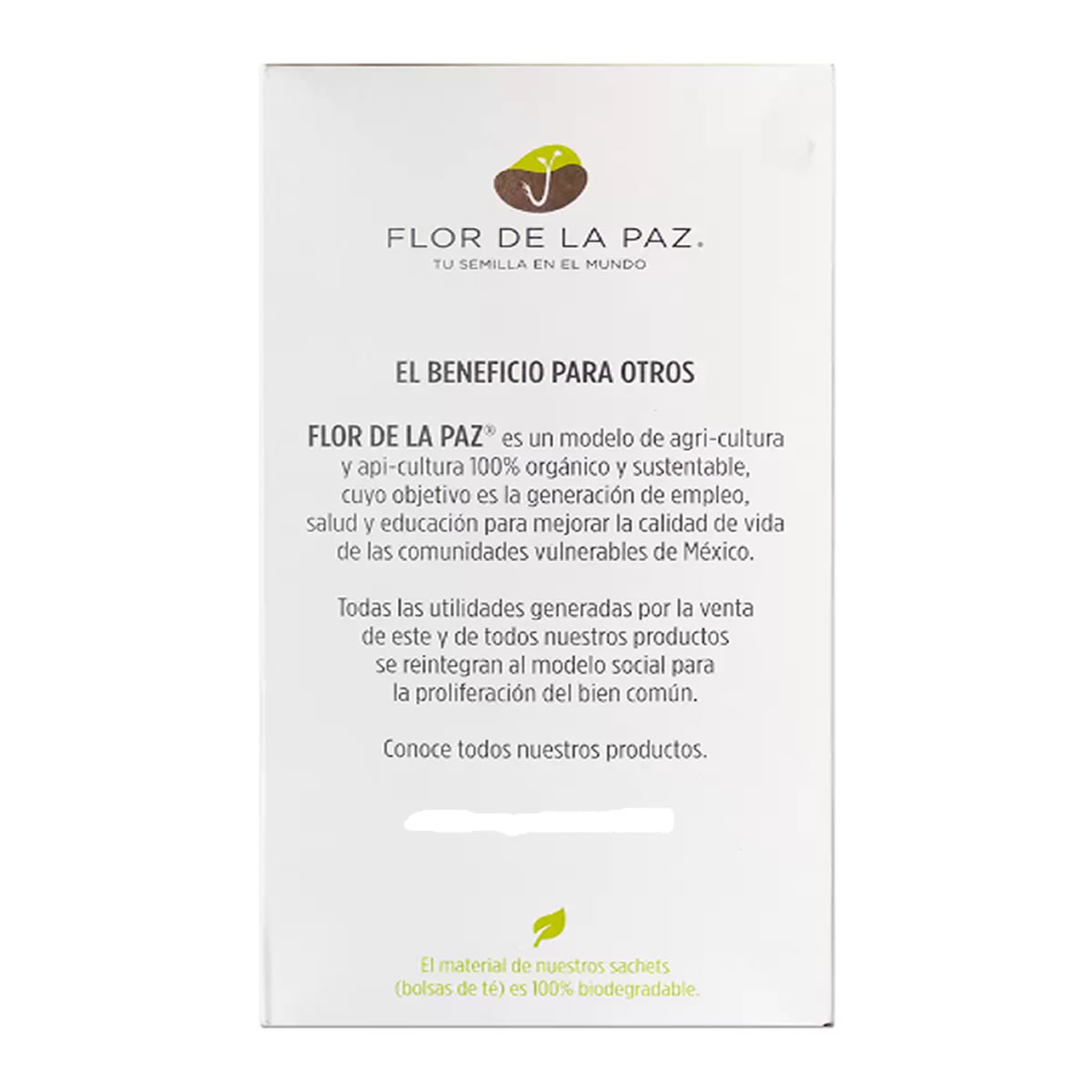 Flor de La Paz Té Orgánico kit 4 cajas con 16 sachets c/u