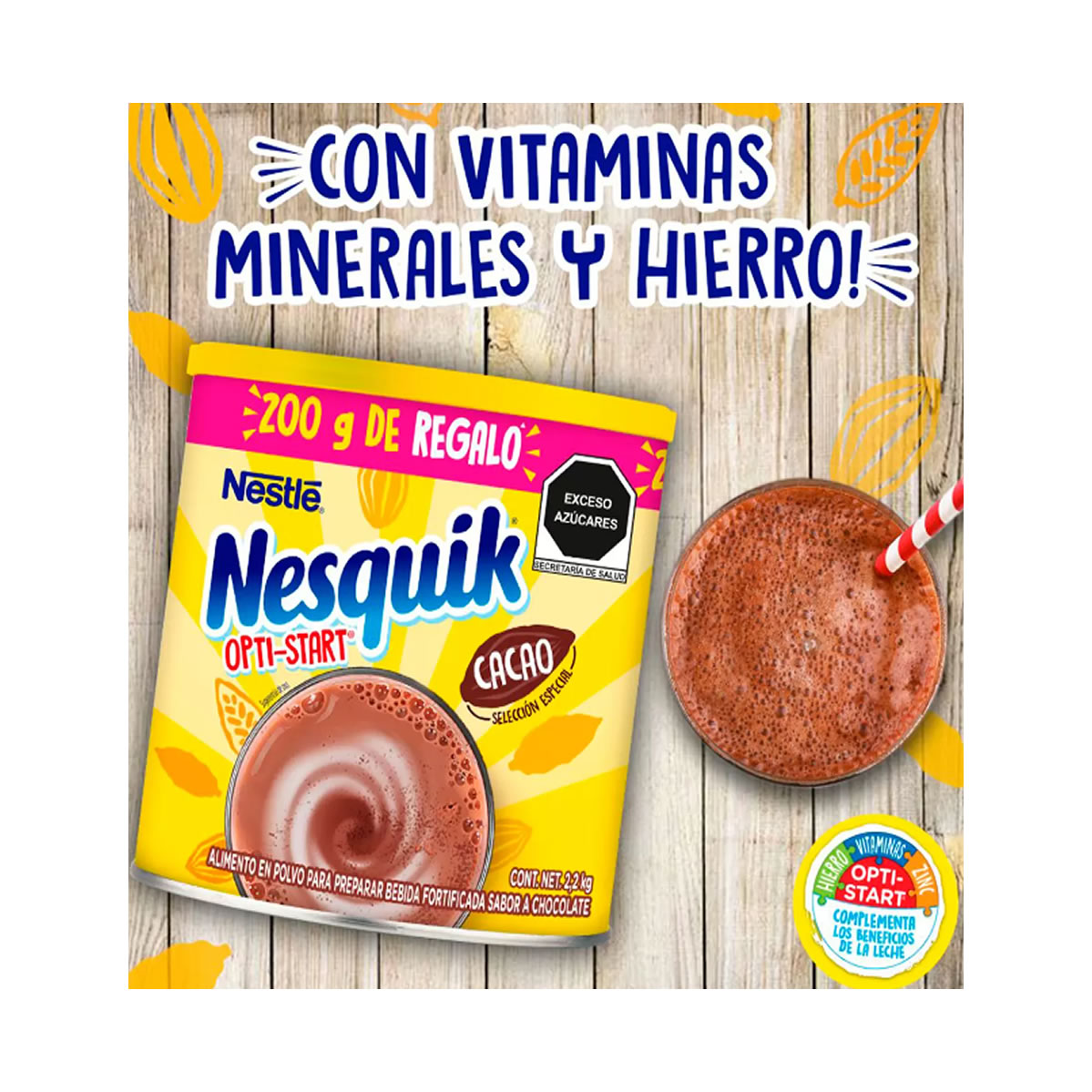 Nesquik Chocolate En Polvo 2.2 kg