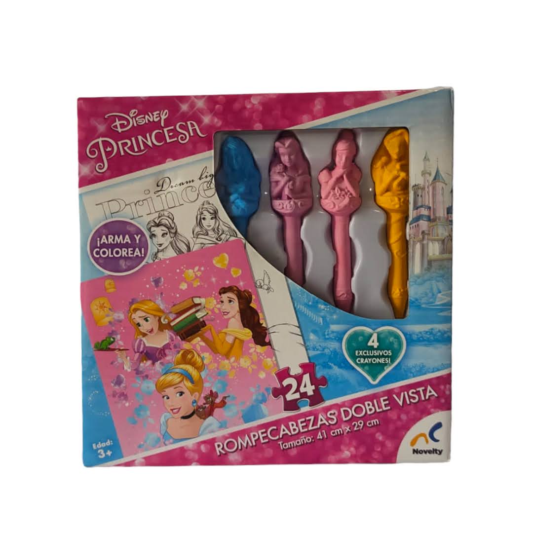 Rompecabezas Doble Vista con Personajes de Disney para Niños 