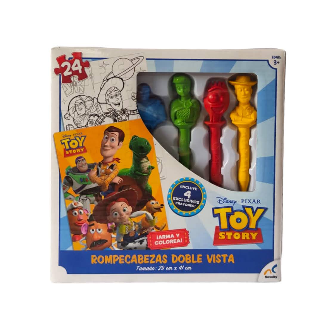 Rompecabezas Doble Vista con Personajes de Disney para Niños 