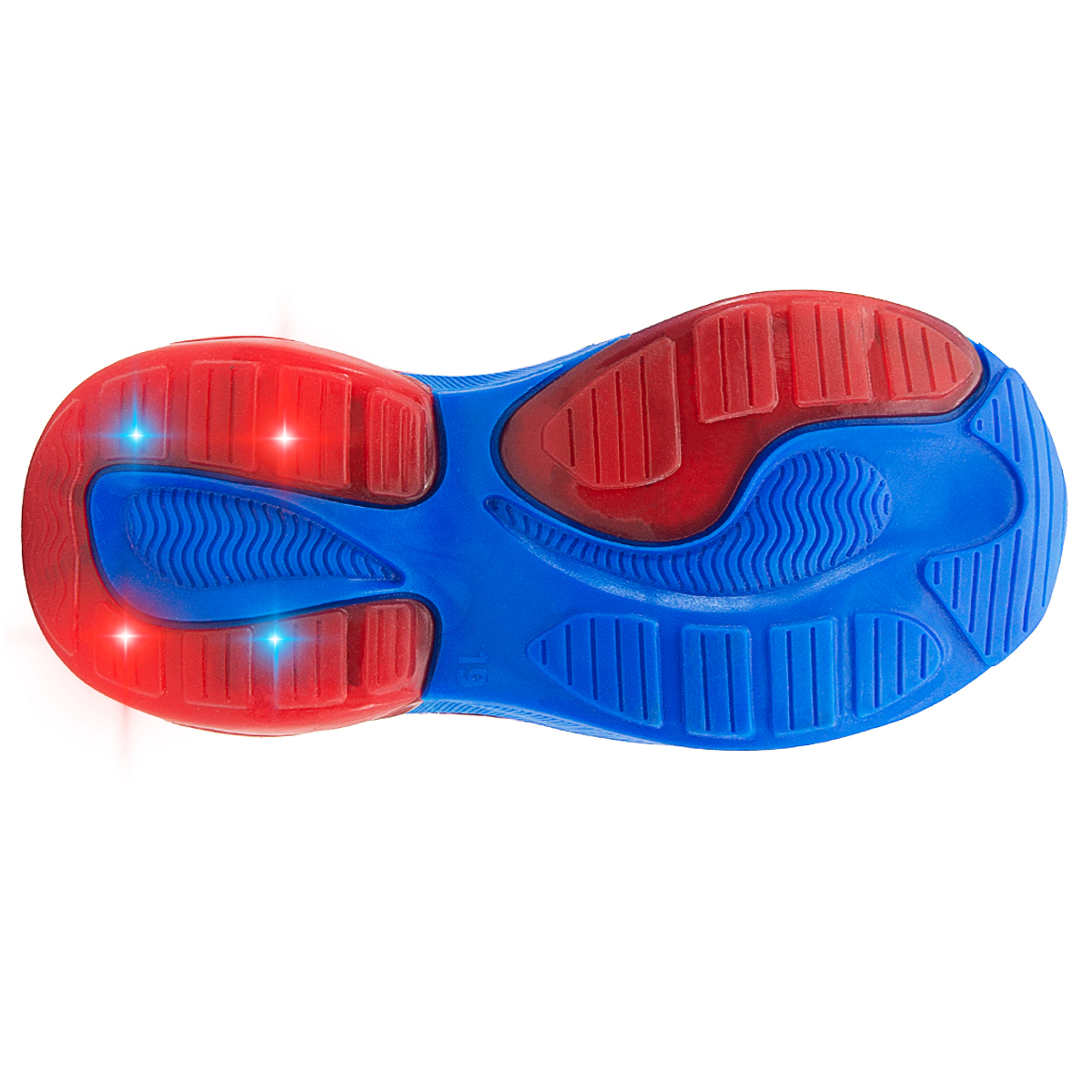 Tenis Niño Luces Spider Man Hombre Araña 14-21 Azul