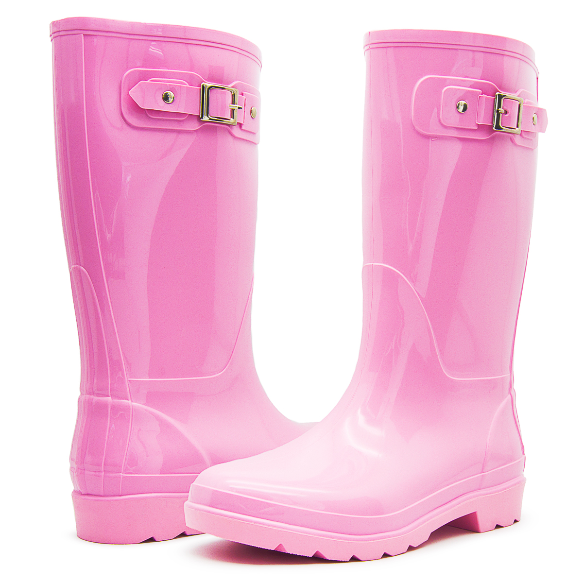 Bota De Lluvia Moda Tropicana Juvenil Rosa 22-26