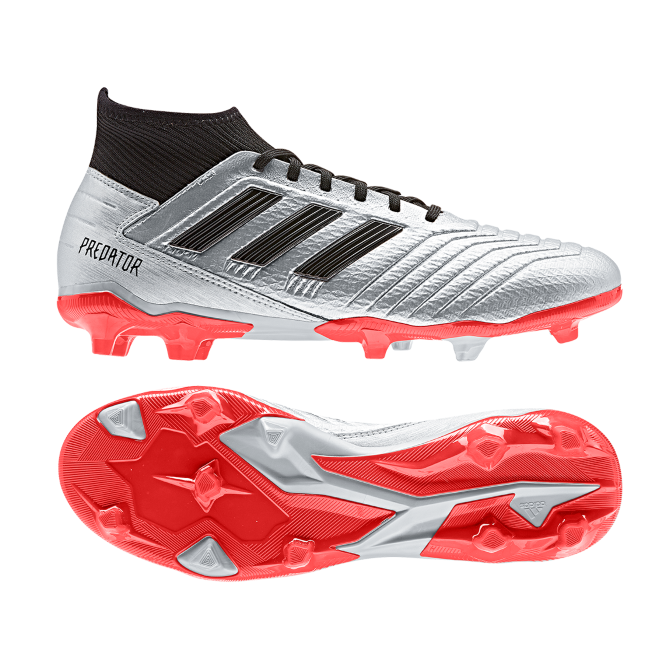TENIS DE FUTBOL PREDATOR 19.3 FG PLATEADO/HOMBRE F35595