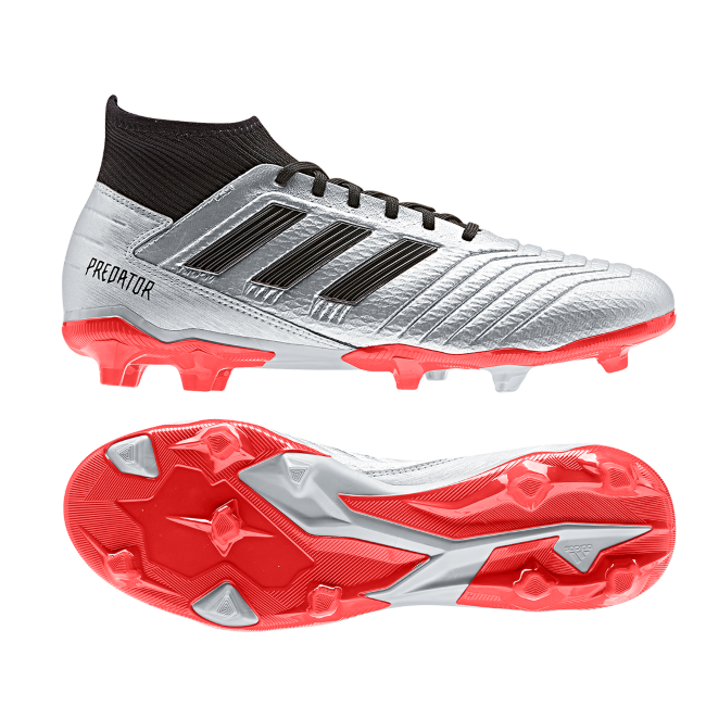 TENIS DE FUTBOL PREDATOR 19.3 FG PLATEADO HOMBRE F35595