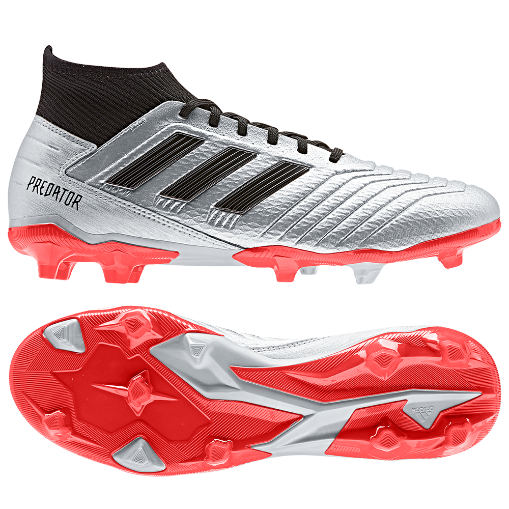 TENIS DE FUTBOL PREDATOR 19.3 FG PLATEADO/HOMBRE F35595