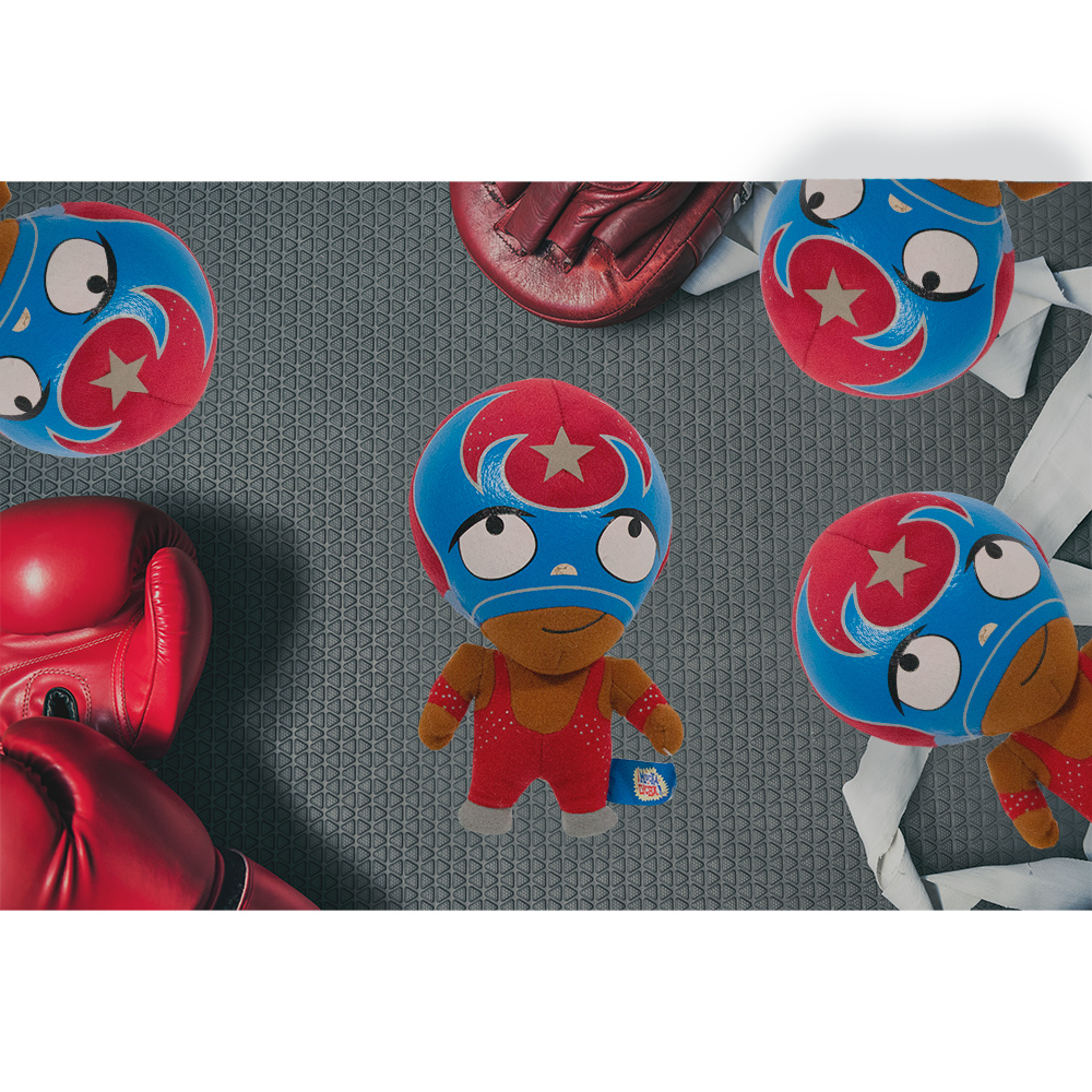 Paquete 12 Rikochet de Peluche Chico Mucha Lucha
