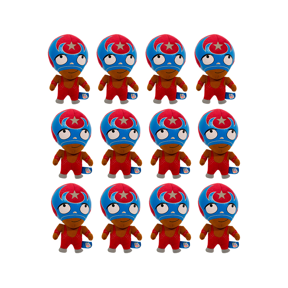 Paquete 12 Rikochet de Peluche Chico Mucha Lucha