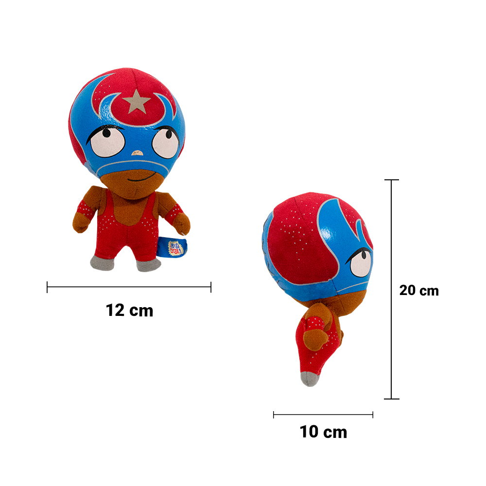 Paquete 12 Rikochet de Peluche Grande Mucha Lucha