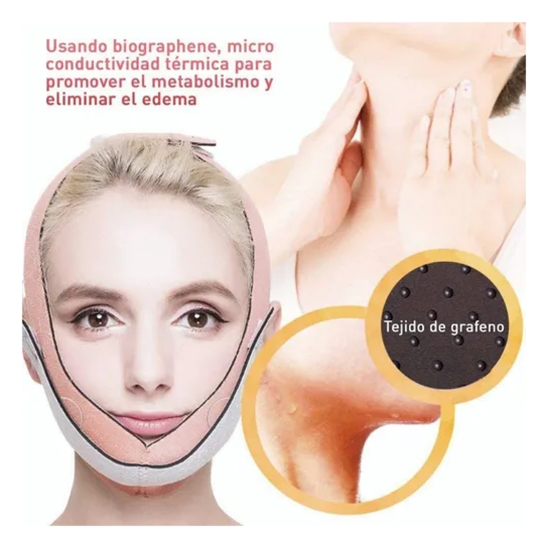 Faja Mentonera Reductores Papada Correa Adelgazante Facial