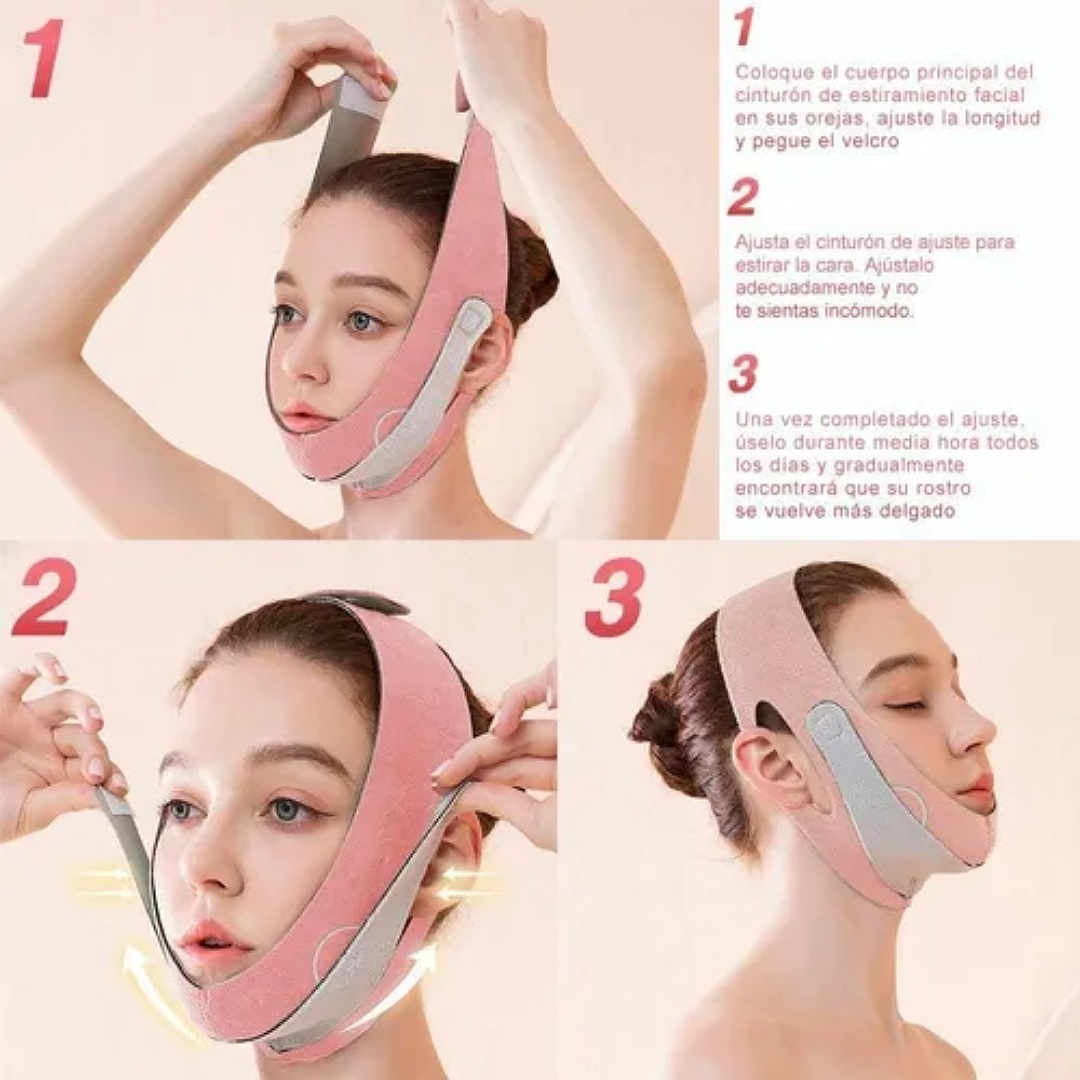 Faja Mentonera Reductores Papada Correa Adelgazante Facial