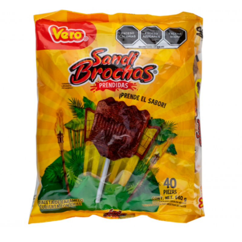 Paleta Sandibrocha Prendida 40 piezas