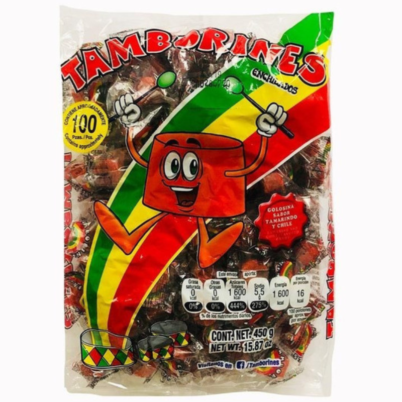 Tamarindo Tamborines 100 piezas