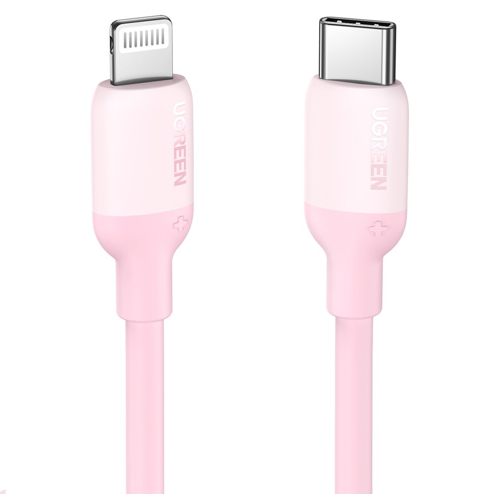 Cable Lightning Carga Rápida Usb Tipo C 1m Rosa Ugreen