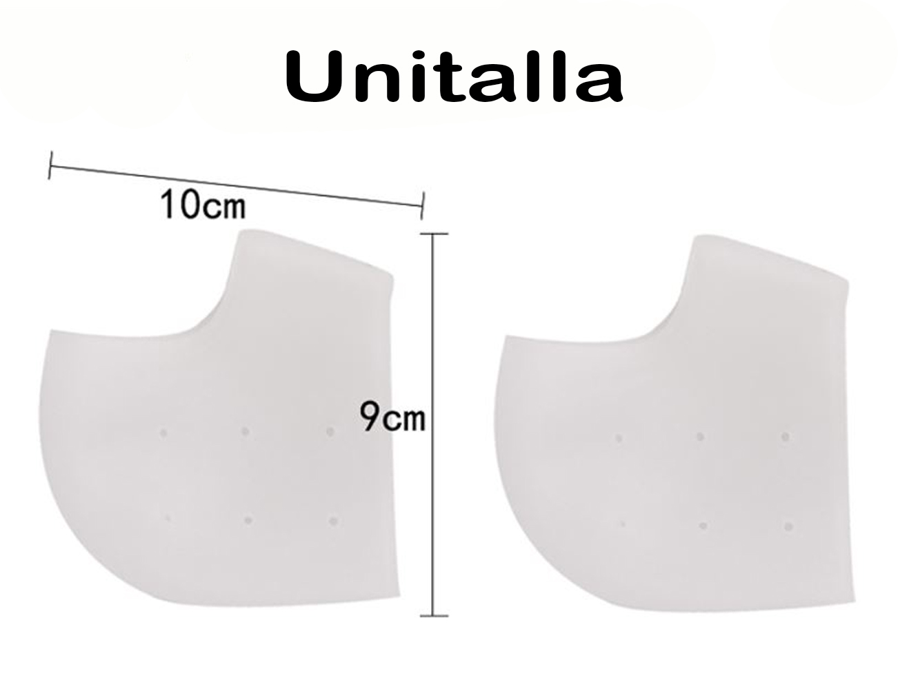 Plantillas de Gel de Silicona, Fascitis Plantar. Protectores de Talón, Sana Talón Seco y Agrietado para pies