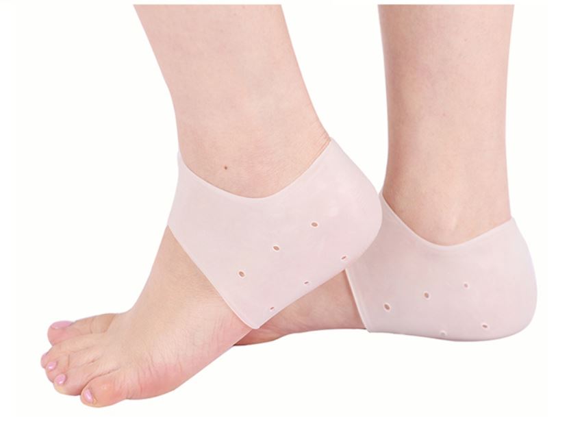 Plantillas de Gel de Silicona, Fascitis Plantar. Protectores de Talón, Sana Talón Seco y Agrietado para pies