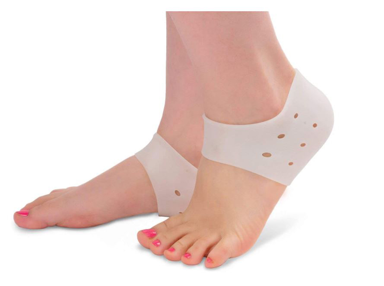 Plantillas de Gel de Silicona, Fascitis Plantar. Protectores de Talón, Sana Talón Seco y Agrietado para pies