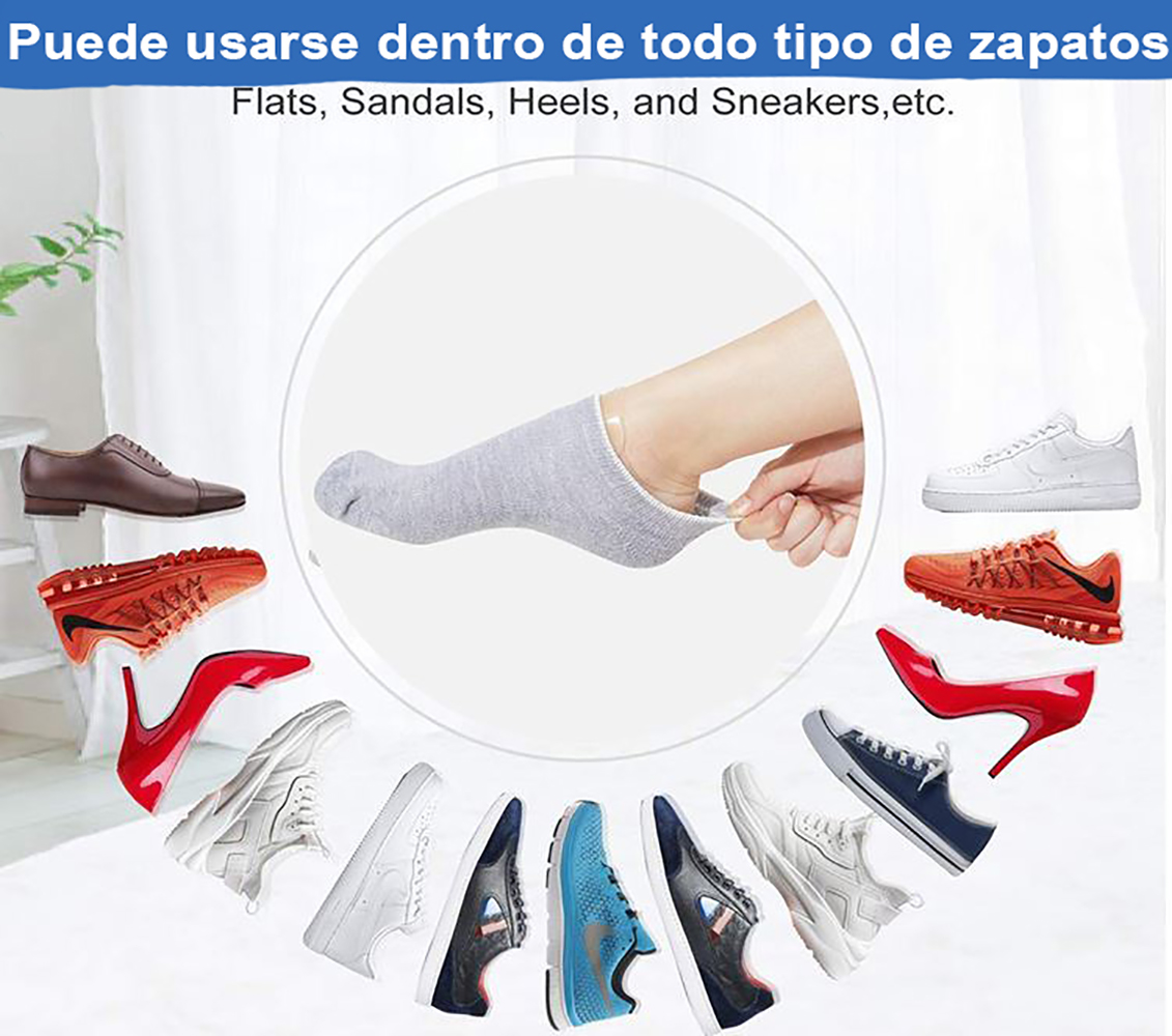 Plantillas de Gel de Silicona, Fascitis Plantar. Protectores de Talón, Sana Talón Seco y Agrietado para pies