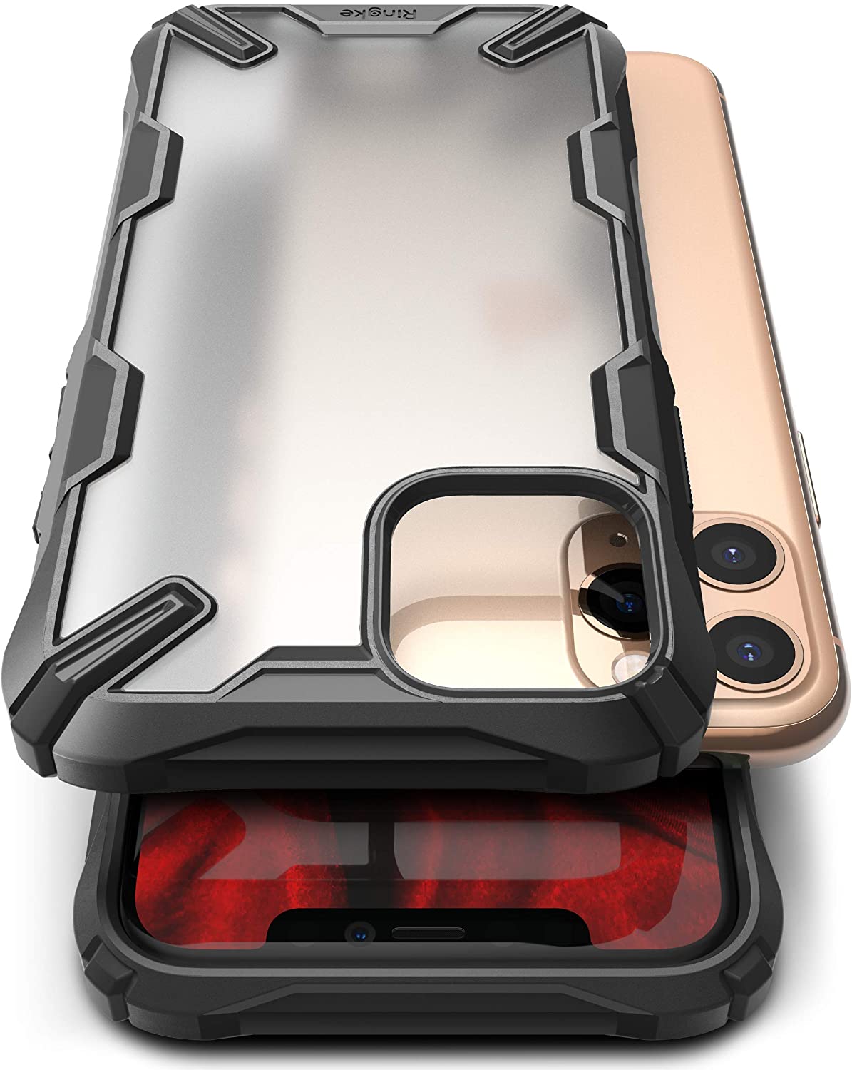 Funda Para iPhone 11 Pro  Anti huellas  Ringke Fusion X Matte Negro