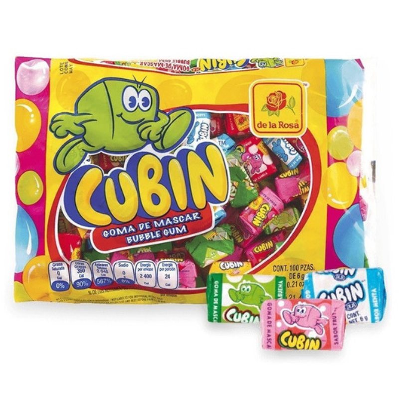 Chicle Cubin 100 piezas