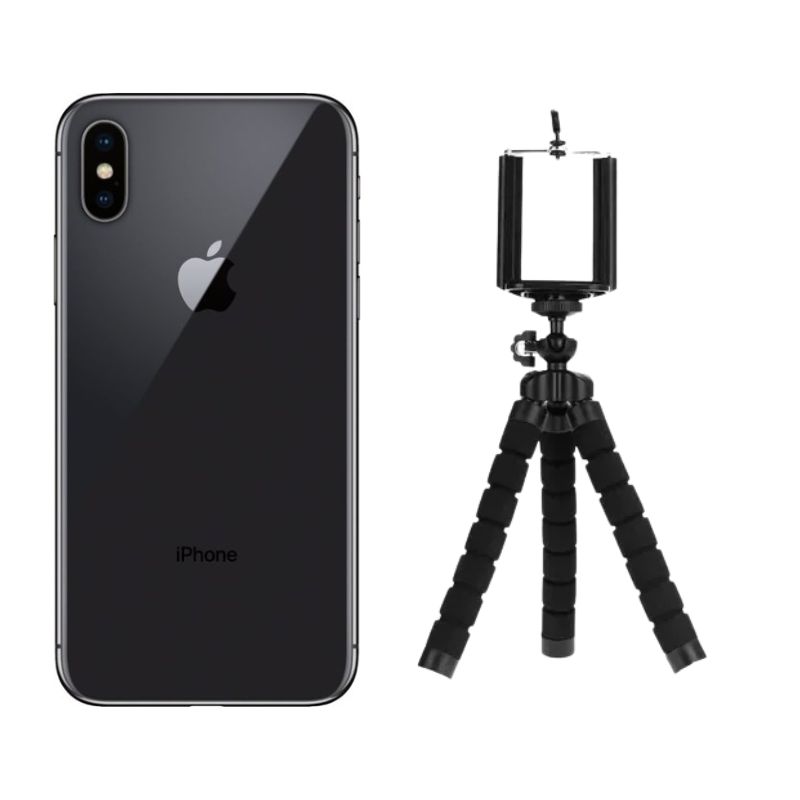 iPhone X Negro Reacondicionado Grado A 64gb + Trípode